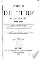 Annuaire du Turf continental pour 1864