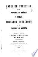Annuaire forestier de la Province de Québec