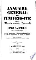 Annuaire général de l'Université et de l'enseignement français ...