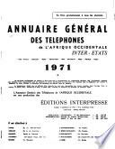 Annuaire général des téléphones de lÁfrique occidentale