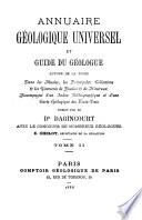 Annuaire géologique universel