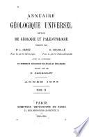 Annuaire géologique universel