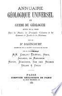 Annuaire géologique universel