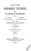 Annuaire géologique universel