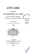 Annuaire historique du Département de l'Yonne