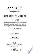 Annuaire historique, ou histoire politique et litteraire ... par C(harles) l(ouis) Lesur