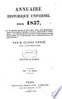Annuaire historique universel