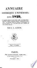 Annuaire historique universel