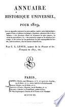 Annuaire historique universel