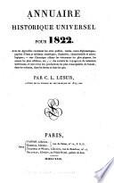 Annuaire historique universel, ou, Histoire politique