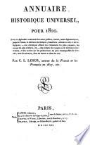 Annuaire historique universel pour ...