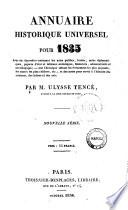 Annuaire historique universel, pour ... par C. L. Lesur. - 1819-1830; n. s. 1831-1839