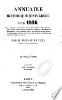 Annuaire historique universel .....précédé d'une introduction ou tableau de la situation politique, à la fin de 1817....