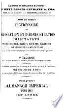 Annuaire militaire de l'Empire francais