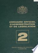 Annuaire officiel d'administration et de législation