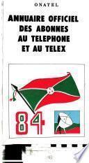 Annuaire officiel des abonnés au téléphone et au télex