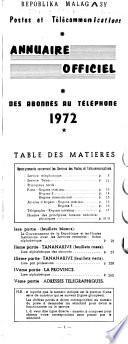 Annuaire officiel des abonnés au téléphone