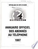 Annuaire officiel des abonnés au téléphone pour l'année ...