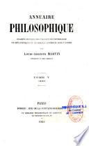 Annuaire philosophique (Paris. 1865)