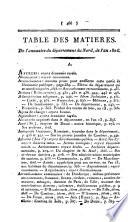 Annuaire statistique [afterw.] Annuaire du département du Nord. An xi-1890
