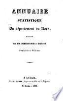 Annuaire statistique [afterw.] Annuaire du département du Nord. An xi-1890