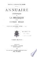 Annuaire statistique de la Belgique