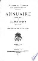 Annuaire statistique de la Belgique