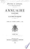 Annuaire statistique de la Belgique