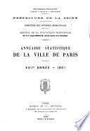 Annuaire statistique de la ville de Paris et des communes suburbaines de la Seine