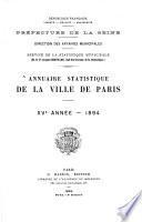 Annuaire statistique de la Ville de Paris et des communes suburbainnes de la Seine