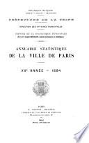 Annuaire statistique de la ville de Paris
