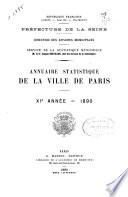 Annuaire statistique de la ville de Paris