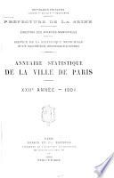 Annuaire statistique de la ville de Paris