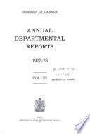 Annual Departmental Reports