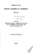Annual Report of the Boston Chamber of Commerce
