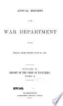 Annual Report of the Chief of Engineers to the Secretary of War for the Year ...