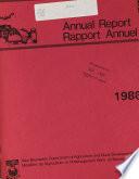 Annual Report of the Department of Agriculture and Rural Development of the Province of New Brunswick