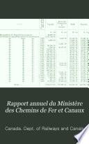 Annual report of the Department of Railways and Canals for the past fiscal year from ...