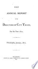 Annual Report of the Directors of City Trusts