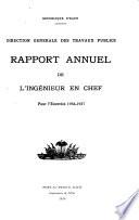 Annual Report of the Engineer in Chief ...