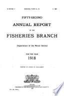 Annual Report of the Fisheries Branch