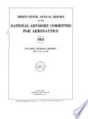Annual Report of the National Advisory Committee for Aeronautics