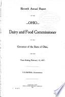 Annual Report of the Ohio Dairy and Food Commissioner ...