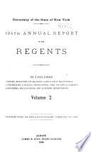 Annual Report of the Regents