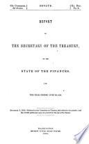 Annual Report of the Secretary of the Treasury on the State of the Finances