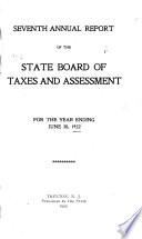 Annual Report of the State Board of Taxes and Assessment
