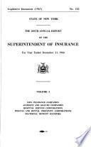 Annual Report of the Superintendent of Insurance