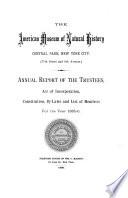 Annual Report of the Trustees of the American Museum of Natural History for the Year
