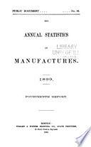 Annual Report on the Statistics of Manufactures