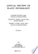 Annual Review of Plant Physiology